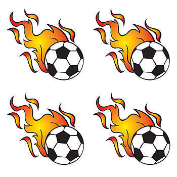 350x350 Flaming Soccer Ball Pictures Clipart Panda