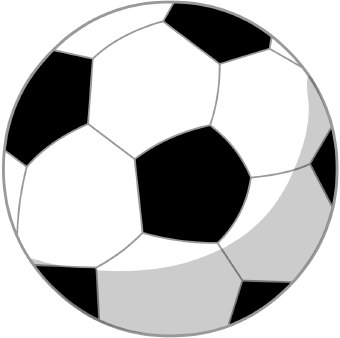 340x338 Soccer Ball Clip Art