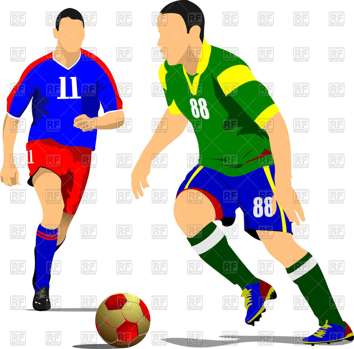 1200x1180 Silhouette Of Running Soccer Players With Ball Royalty Free Vector