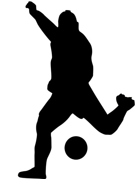 471x600 A Person Kicking A Soccer Ball