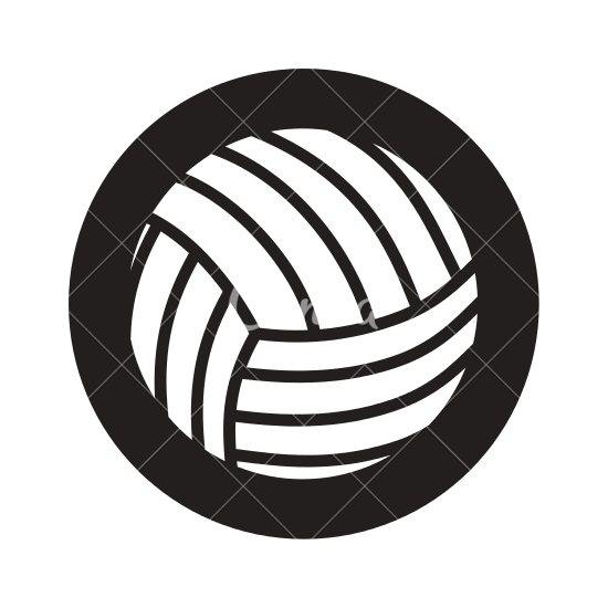 550x550 Volleyball Ball Silhouette