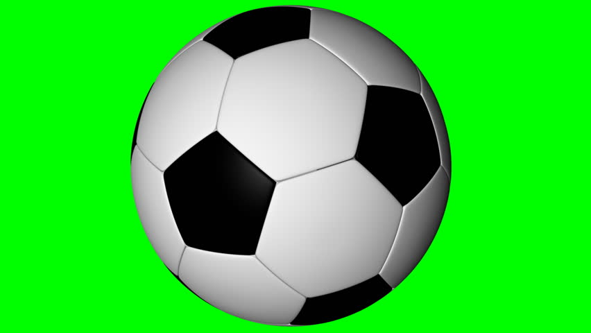 852x480 Soccer Ball, Loop Seamless,lpha Channel, Rotation On