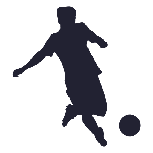 512x512 Soccer Ball Kicking Silhouette