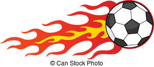 300x131 Flaming Soccer Ball Clip Art