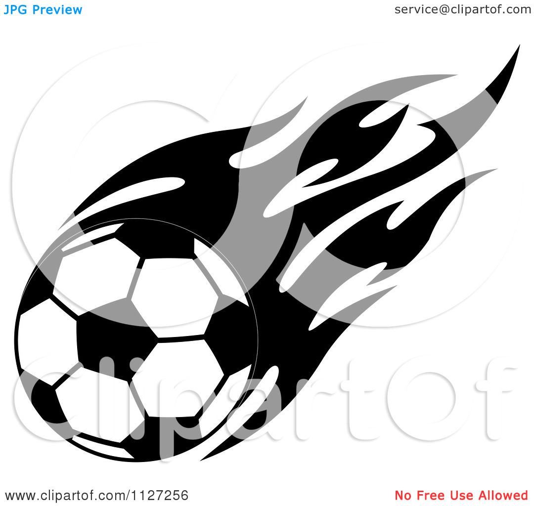 1080x1024 Flaming Soccer Ball Clipart