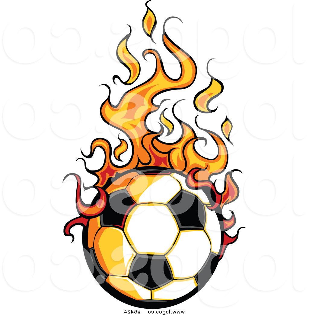 1024x1044 Hd Royalty Free Vector Of Logo Hot Soccer Ball With Flames By