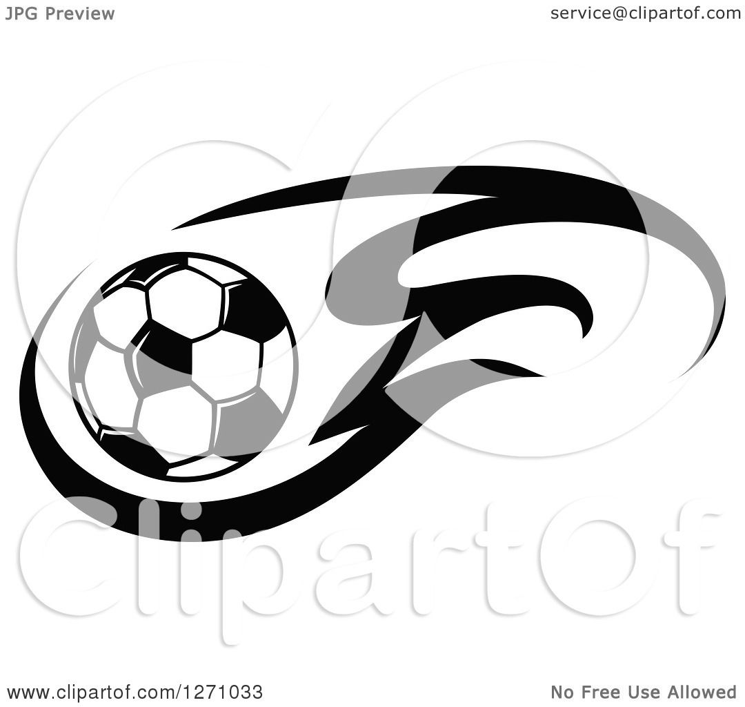 1080x1024 Clipart Of A Black And White Soccer Ball And Flames