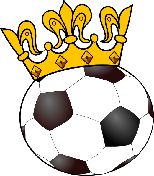 522x595 Soccer Ball With Crown Clip Art