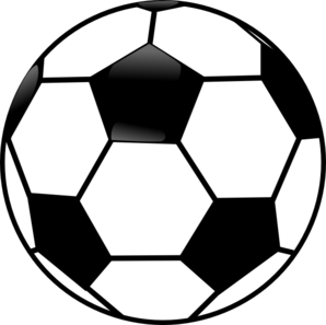 298x297 Black And White Soccer Ball Clip Art