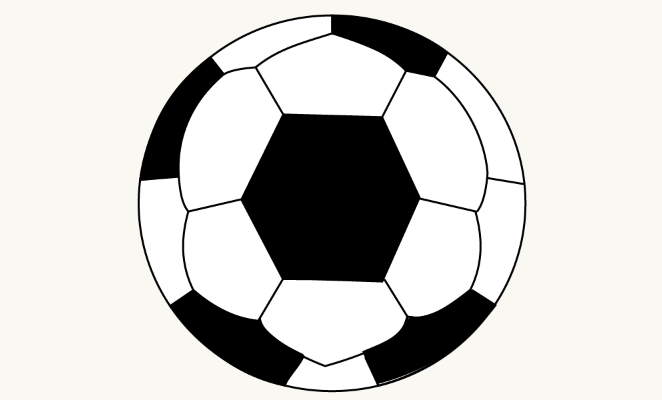 662x400 How To Draw A Soccer Ball Step By Step Tutorial Easy Drawing