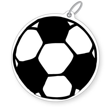 350x350 Soccer Ball Bag Tag