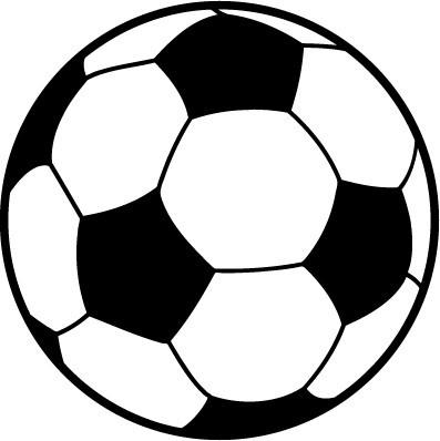 397x398 Soccer Ball Round Black And White Magnet