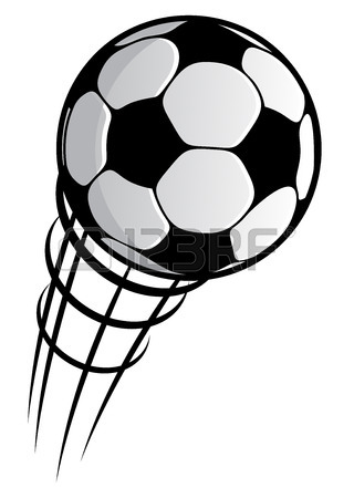 320x450 Speeding Footballs Or Soccer Balls Set In Black And White