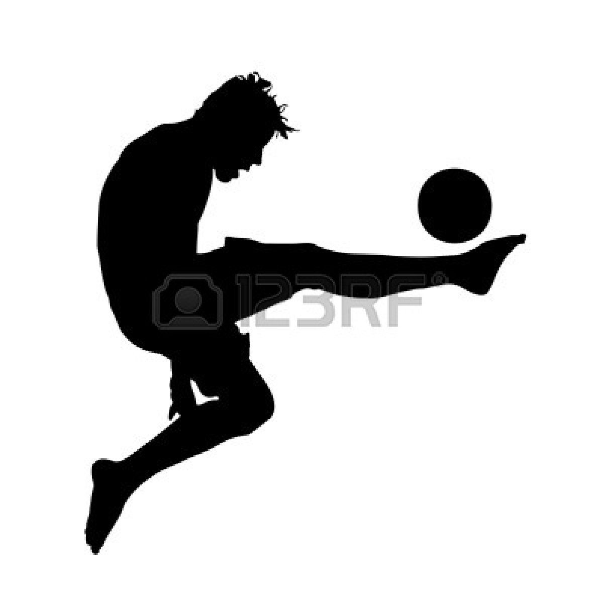 1200x1200 Kicking Soccer Ball Silhouette Clipart Panda