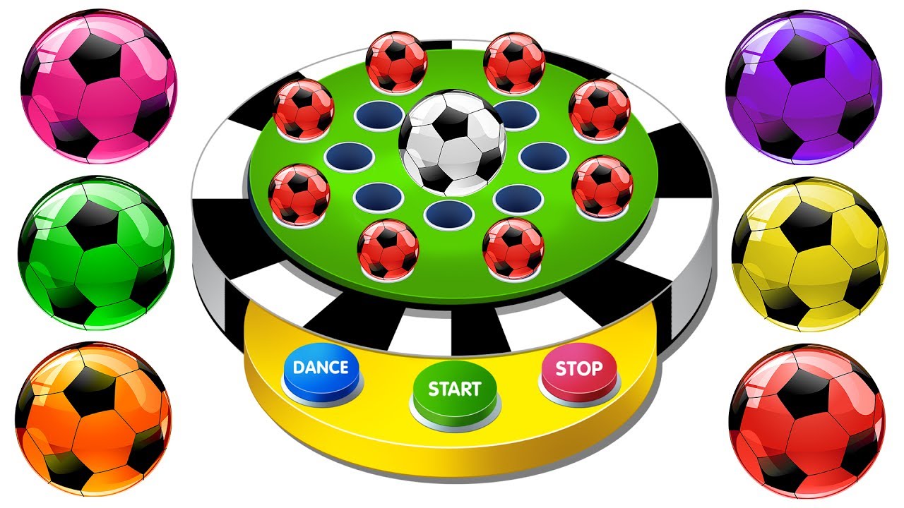 1280x720 Learn Colors With Soccer Balls Dancing Balls Finger Family Nursery