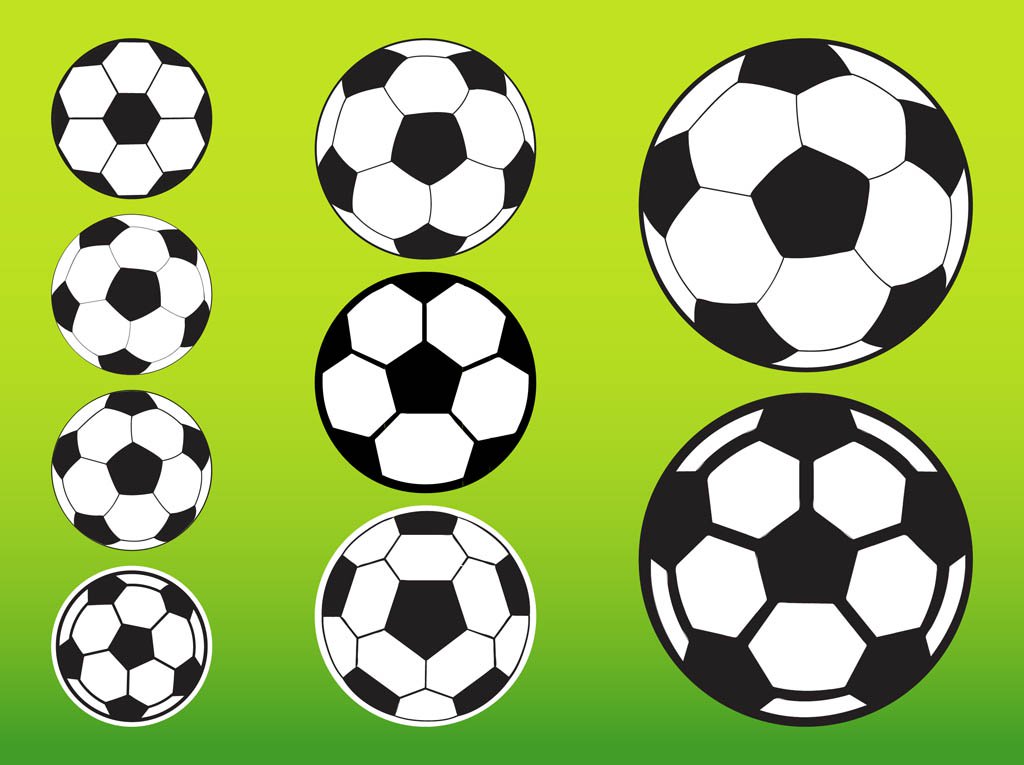 1024x765 Soccer Balls Pack Vector Art Amp Graphics