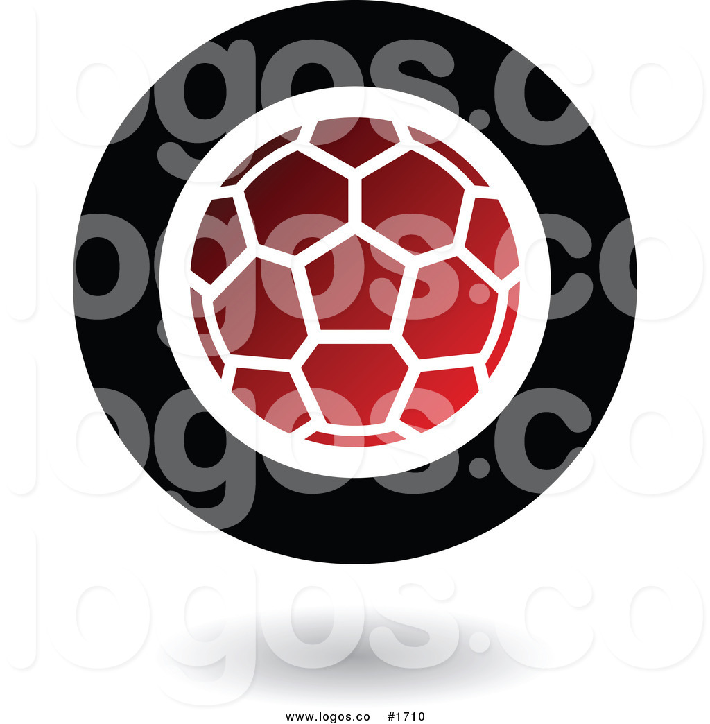 1024x1044 Royalty Free Vector Red And Black Soccer Ball Logo By Cidepix