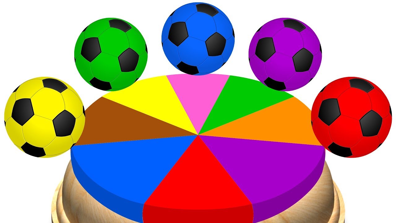 1280x720 Learn Colors For Children With Soccer Balls And Color Wheel Chart