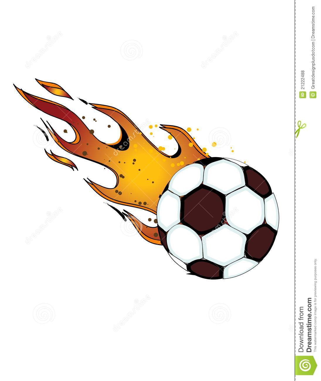 1095x1300 Flaming Soccer Ball Clipart