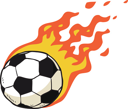 449x383 Balls On Fire Clipart