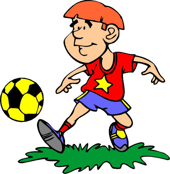 588x600 Soccer Player Clip Art