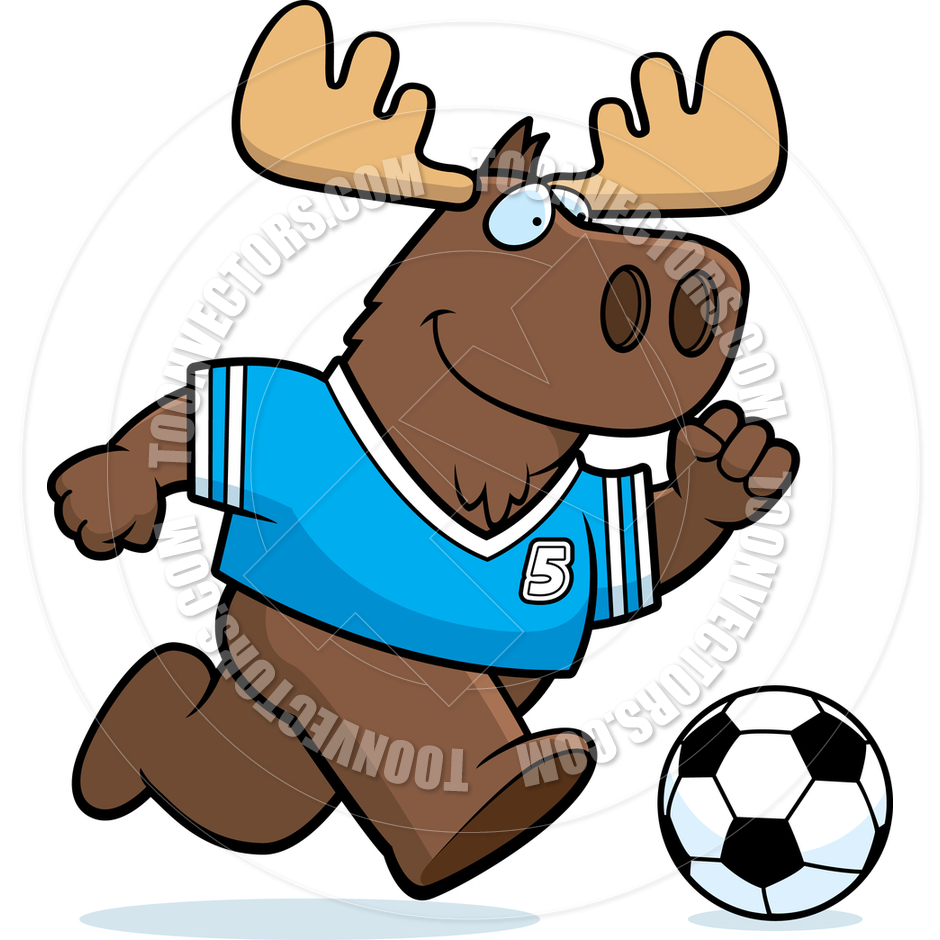 940x940 Cartoon Moose Soccer By Cory Thoman Toon Vectors Eps