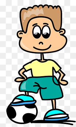 260x432 Cartoon Boy Playing Soccer, Football, Footballer, Cartoon Boy Png