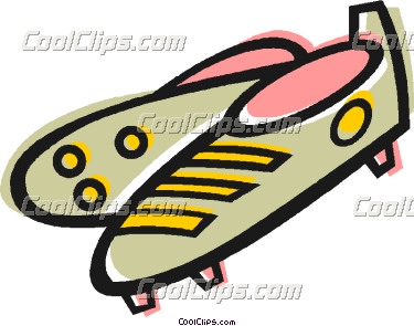 375x295 Soccer Cleat Clip Art