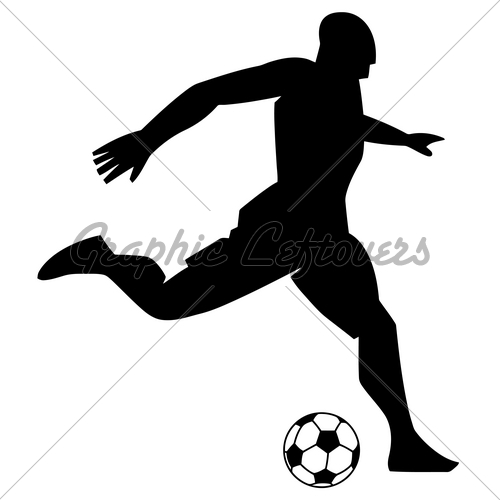 500x500 Soccer Goal Black And White Clipart