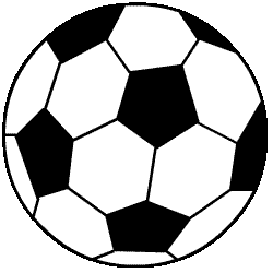250x250 Soccer Goal Black And White Clipart