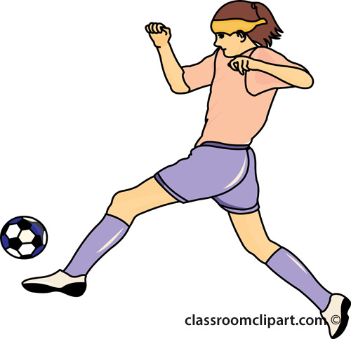500x484 Soccer Clipart Woman Soccer