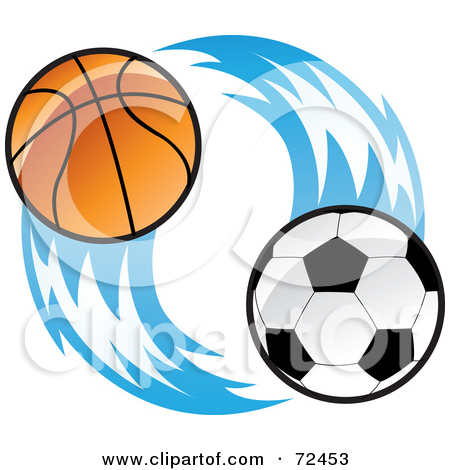 450x470 Soccer And Track Clipart