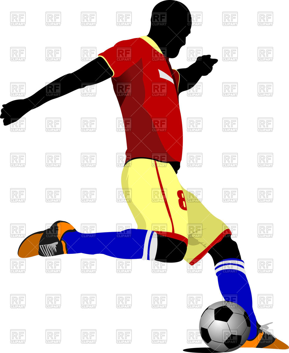 981x1200 Silhouette Of Soccer Player In Action