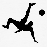 190x190 Soccer Bicycle Kick Silhouette
