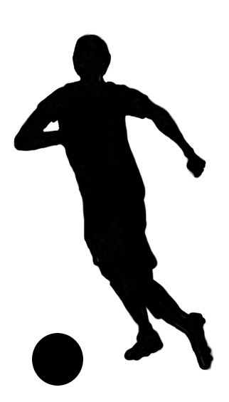 322x565 Soccer Clipart Silhouette