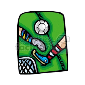 300x300 Royalty Free Soccer Game 139939 Vector Clip Art Image