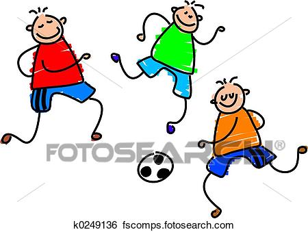 450x339 Stock Illustration Of Soccer Game K0249136