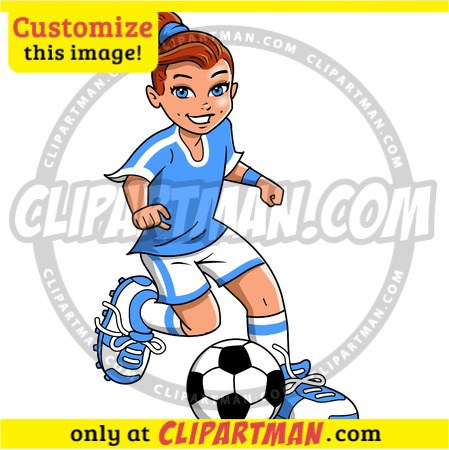 449x450 Soccer Girl Clipart Player Amp Footballer Cartoon