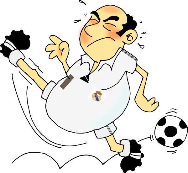 600x552 Soccer Player Clip Art