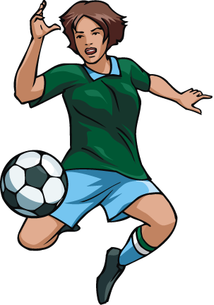303x432 Free Girl Soccer Player Vector Clip Art Image From Free Clip Art