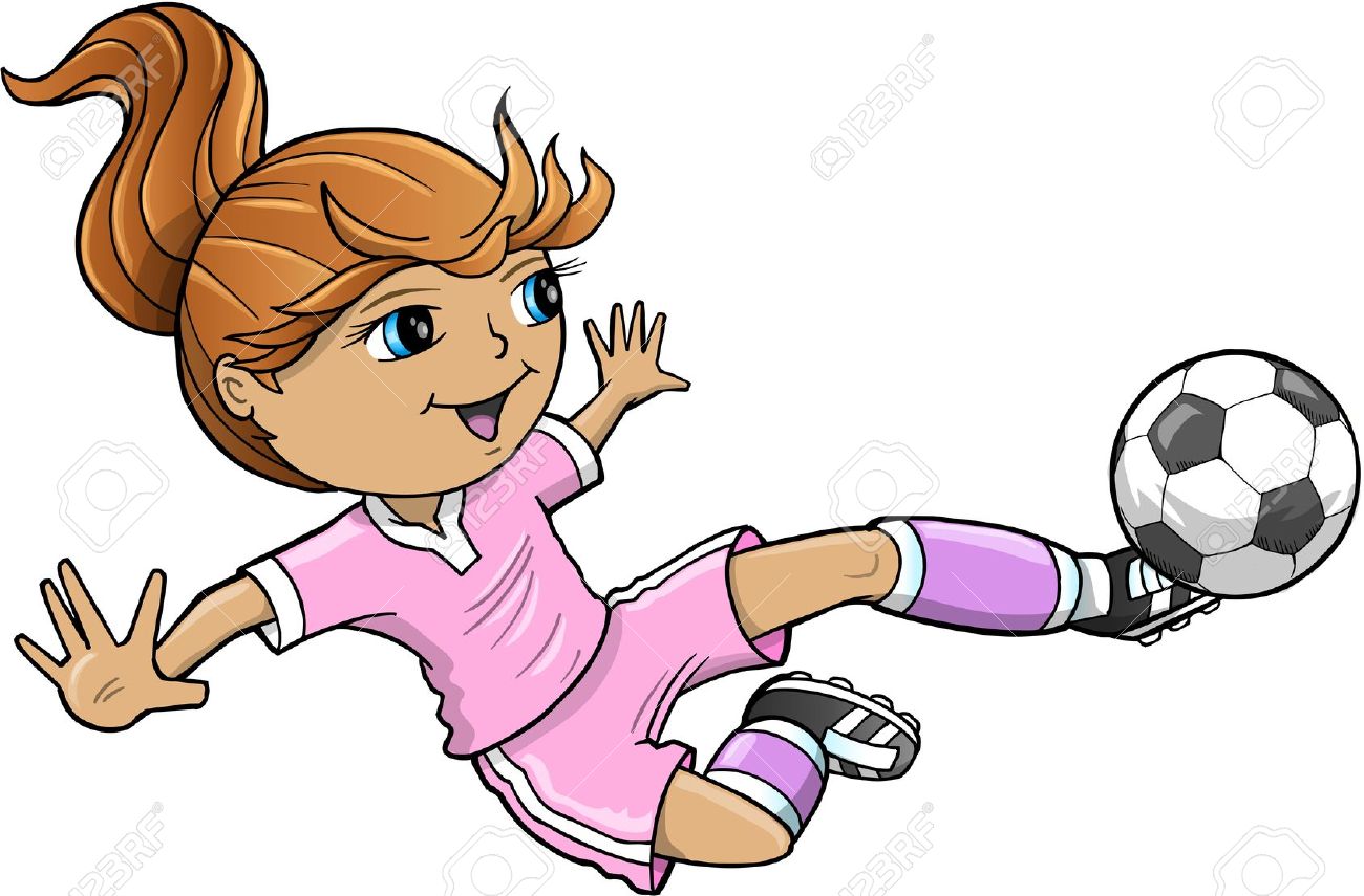 1300x855 Soccer Clipart Girl