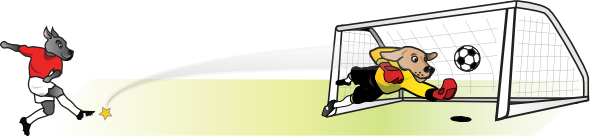 600x136 Free Soccer Goal Clipart Image