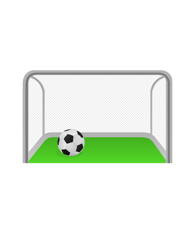 640x765 Soccer Goal Post Clipart