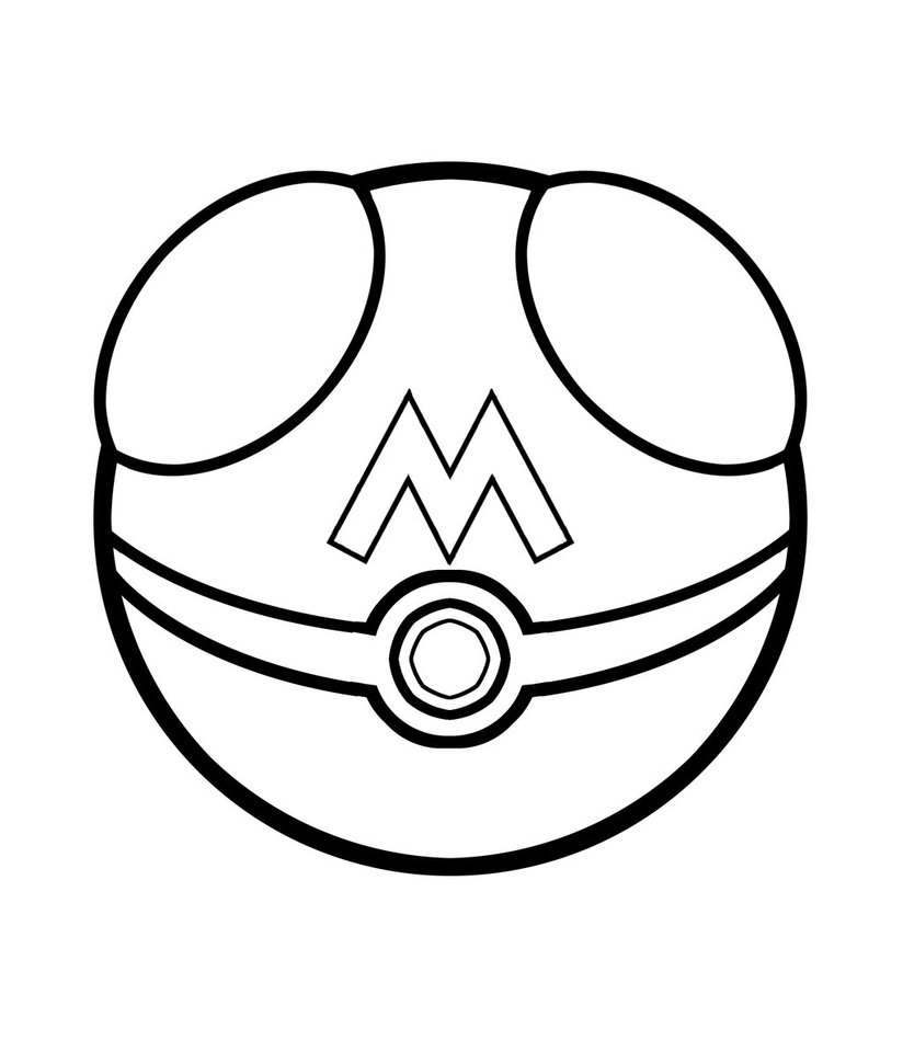 824x970 Drawn Pokeball Soccer Goal Post