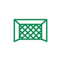 200x200 Soccer Goal Net Vector Image