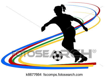 450x321 Drawings Of Female Soccer Player K6677664