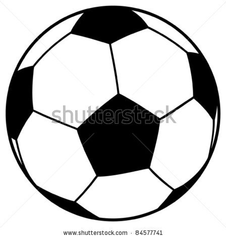448x470 Of A Soccer Ball In A Vector Clip Art Illustration
