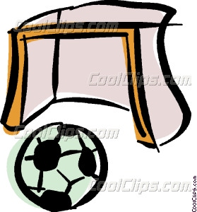 279x300 Soccer Ball And Net Vector Clip Art