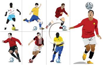 350x223 Royalty Free Clip Art Image Collection Of Soccer Players