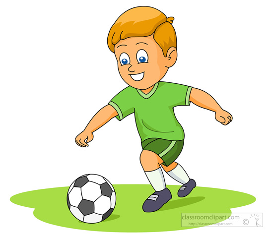 550x478 Boy Clipart Soccer Player
